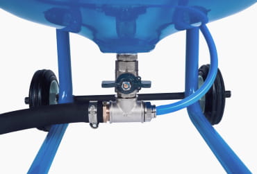 Кран перекрытия подачи образива